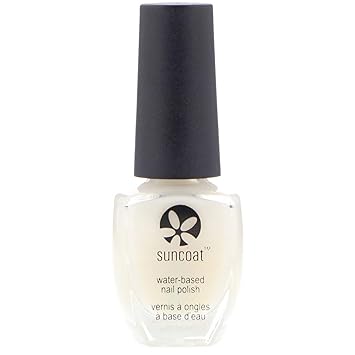Clear Nail Polish amazon com suncoat water based nail polish clear base top coat 0 37 fl oz 11 ml beauty