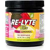 REDMOND Re-Lyte Kids Hydration Electrolyte Mix Powder, Pink Lemonade 7.62 oz