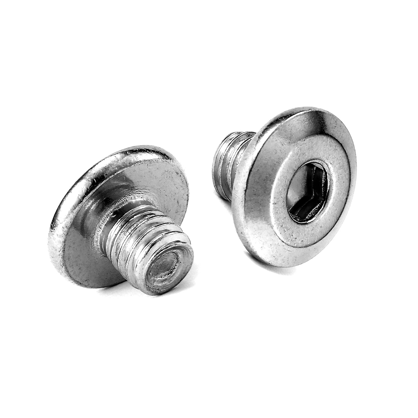M6 x 6mm 20Pcs Flat Head Hex Socket Cap Screws