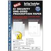 Blue Security Prescription Paper - 250 Sheets
