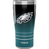 Tervis Traveler NFL Philadelphia Eagles - Ombre Triple Walled Insulated Tumbler Travel Cup Keeps Drinks Cold & Hot, 20oz, Stainless Steel