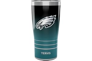 Tervis Traveler NFL Philadelphia Eagles - Ombre Triple Walled Insulated Tumbler Travel Cup Keeps Drinks Cold & Hot, 20oz, Stainless Steel