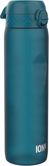 Ion8 1 Litre Water Bottle Quench Recyclon Leak Proof Flip Lid 32 oz Deep Teal
