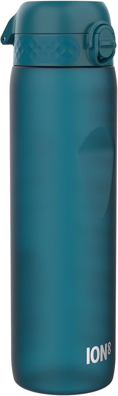 Ion8 1 Litre Water Bottle Quench Recyclon Leak Proof Flip Lid 32 oz Deep Teal