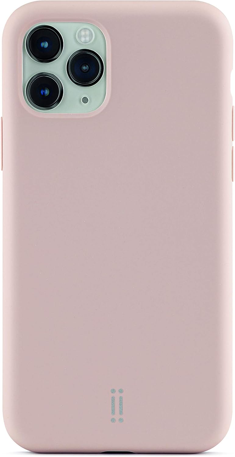 aiino - Strongly Case for iPhone 11 Pro Max, Silicone Case with Microfiber Inner Shell - Pink