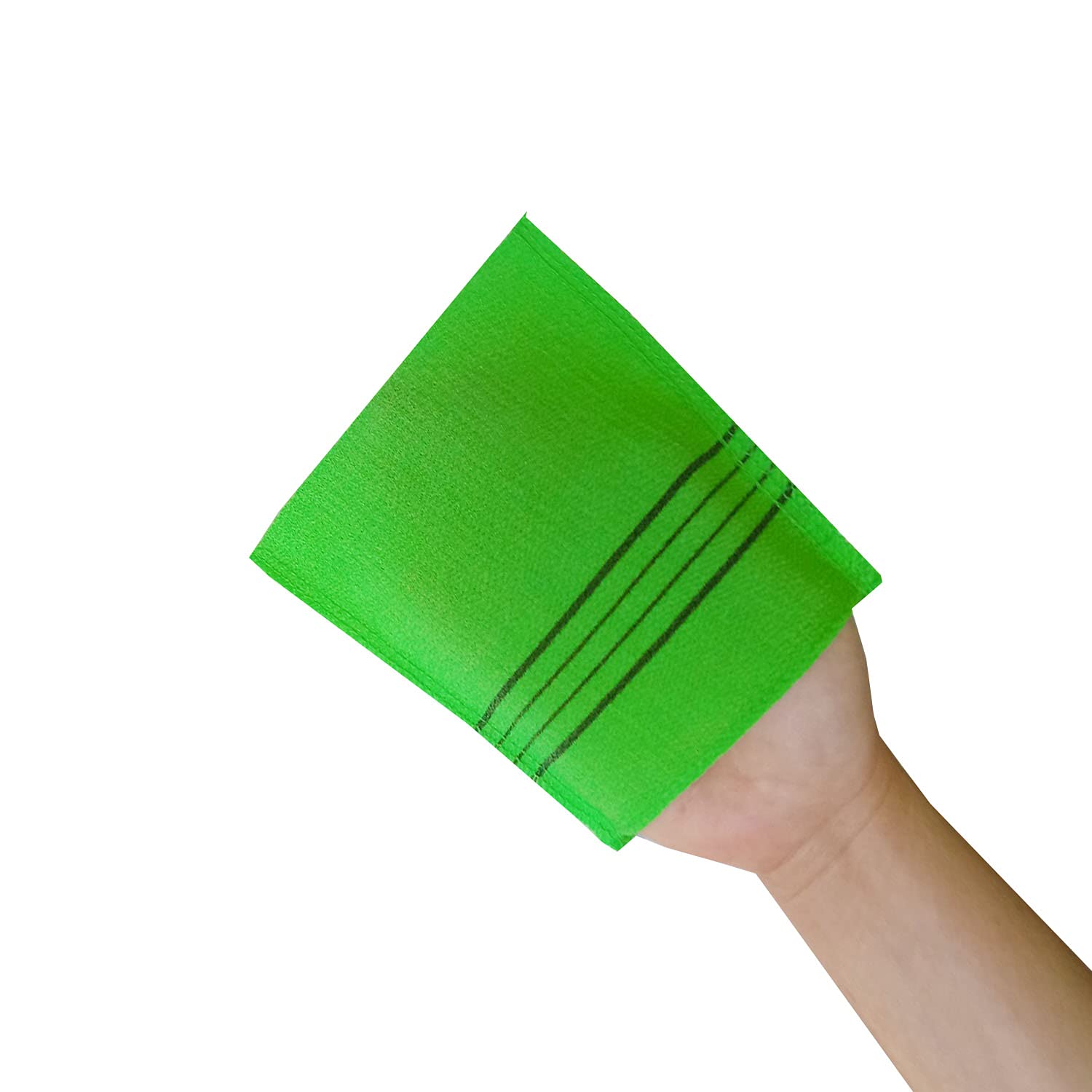 NOPIGO Korean Asian Exfoliating Bath Washcloth Mitt for Remove Dead Skin.Exfoliating Body Scrubber.Exfoliating Gloves for Body Scrub (Green 4)