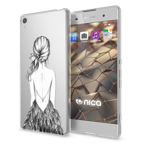 NALIA Handyhülle kompatibel mit Sony Xperia XA, Slim Silikon Motiv Case Phone Cover Crystal Schutzhülle Dünn Durchsichtig, Et
