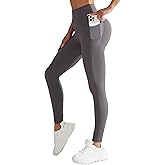 Sheryer High Waisted 7/8 Leggings with Pockets, No Front Seam Buttery Soft Tummy Control Workout Yoga Pants for Women 25"
