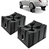 ROBLOCK 8" Car Lift Wheel Cradle for Vehicle Maintenance, Storage, Display, All-Around Wheel Cradles with Anti-Slip Texture for Garage, Car Show, Solid Support, Stackable Storage, Lightweight, 2 Pack