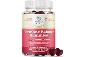 NATURES CRAFT Hormone Balance for Women Gummies of All Ages - PMS Support Supplement for Women to Regulate Menstrual Cycle & Hormonal Balance Menopause & Mood Swings with Vitamin B6 & Dong Quai - 60 Chews