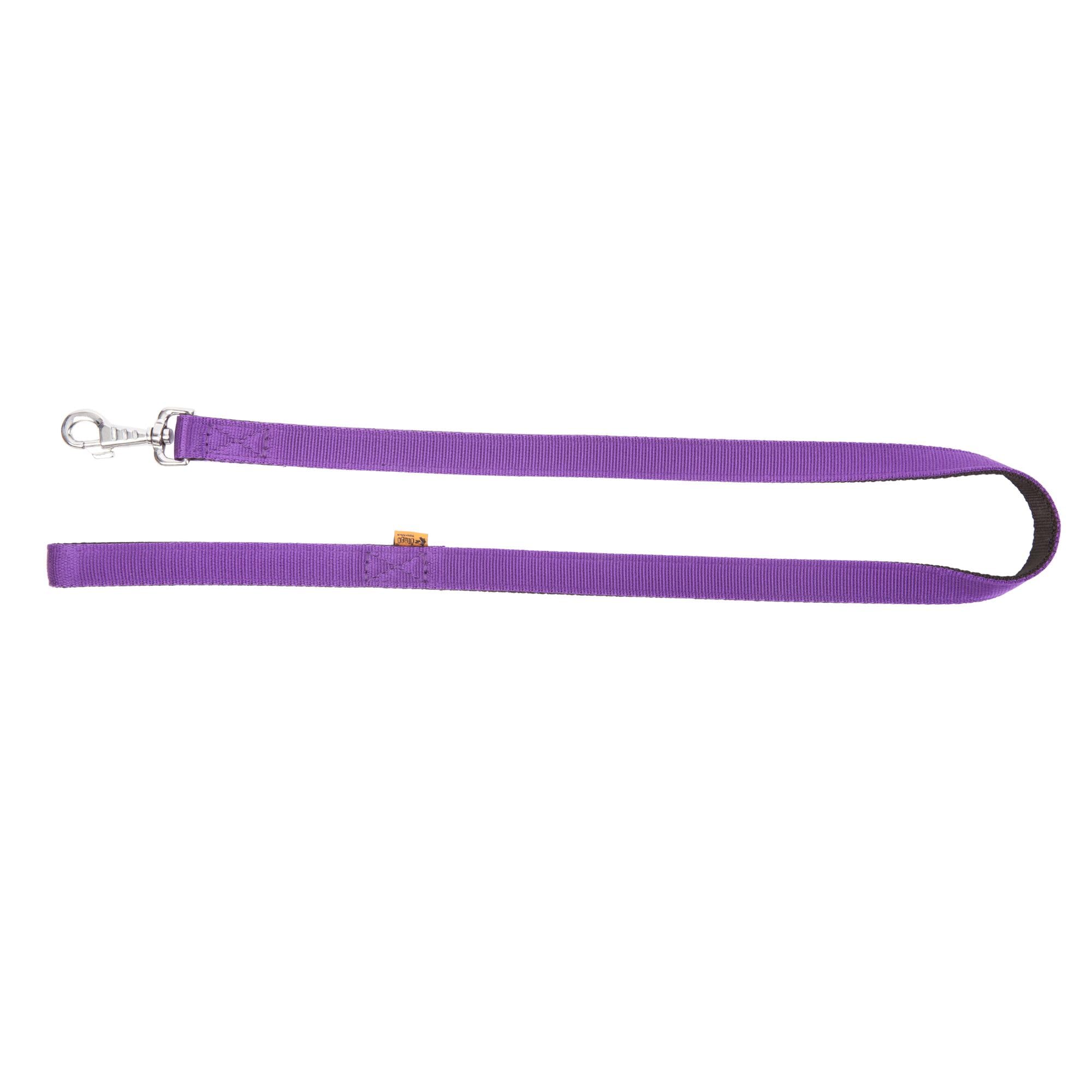 Dingo Dog Leash Purple with Black Contrast Handmade 14664