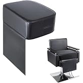 Salon Barber Booster Seat Cushion for Kids Hair Cutting Salon Leather Pads, Boat Booster seat Cushion, Salon Styling Chair Seat Booster, Barber Beauty Salon Spa Equipment Black