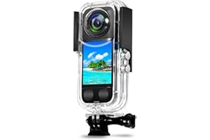 BIRGIPAR Waterproof Case for Insta 360 one X3 Action Camera, Underwater Diving Protective Housing 40M with Bracket Accessories