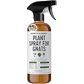 Kate's Garden Plant Spray for Insects & Getting Rid of Gnats. Fungus Gnat Killer & Bug Spray for Indoor Plants (16oz, Pet Safe, Non Toxic)
