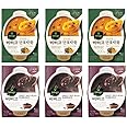 Generic CJ Foods Bibigo Sweet Pumpkin Porridge (3 Pack), Sweet Red Bean Porridge (3Pack), Korean Rice Porridge Combo, CJ 단호박죽 (280g, 3Pack) CJ 통단팥죽 (280g, 3Pack) - 6 Pack Set