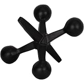 Black Metal Jacks - Objeto decorativo – Escultura abstracta moderna decoración del hogar – Estilo de estante y decoración de 