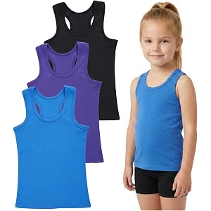 Enjamyo 3 PCS Girls Dance Tank Top
