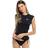 EIDON Womens Wave Rider Cap Sleeve Rashguard with UPF 50