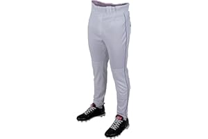 Rawlings Mens Pro 150 Series Baseball Pants | Tapered Jogger Fit | Adult Sizes | Piped | Multiple Colors