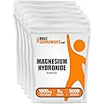 BulkSupplements.com Magnesium Hydroxide Powder - Magnesium Hydroxide Supplement - Food Grade & Gluten Free, 1g per Serving, 1kg (Pack of 5) (11 lbs)