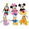 KIDS PREFERRED Disney Friends 6 Pack Plush Toys Set with Hand Fasteners