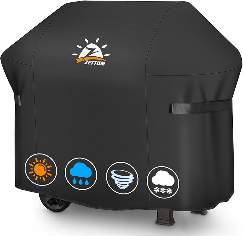 Zettum BBQ Cover 152 CM Heavy Duty Waterproof PU Coating Grill Cover