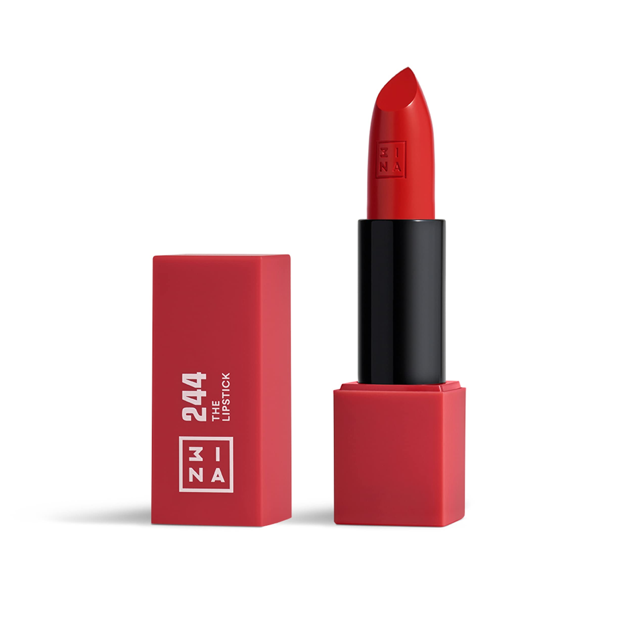 3INA MAKEUP - The Lipstick 244- Red Lipstick with Vitamin E & Shea Butter - Long Lasting Matte Creamy Lip Colour — image 1