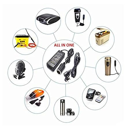 S2S Car Charger Cigarette Lighter Socket 220V AC to 12V DC Power Converter Adapter Inverter 8A Household