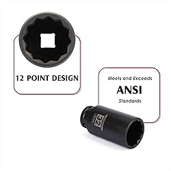 MIXPOWER 8-Piece 1/2-Inch Drive Deep Impact Socket