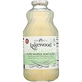 Lakewood Organic Pure Whole Leaf Aloe, 32 Ounce (Pack of 6)
