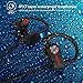 Bluetooth Earphones, IPX7 Waterproof Sport Wireless Headphones,HiFi Stereo in-Ear Headphones,Secure Fit for Running Jogging Hiking,Built-in Noise Cancelling Mic,Case (7-9Hrs)