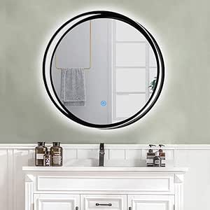 TRGCJGH Espejos De Baño LED Espejo Sin Niebla Montado En La Pared