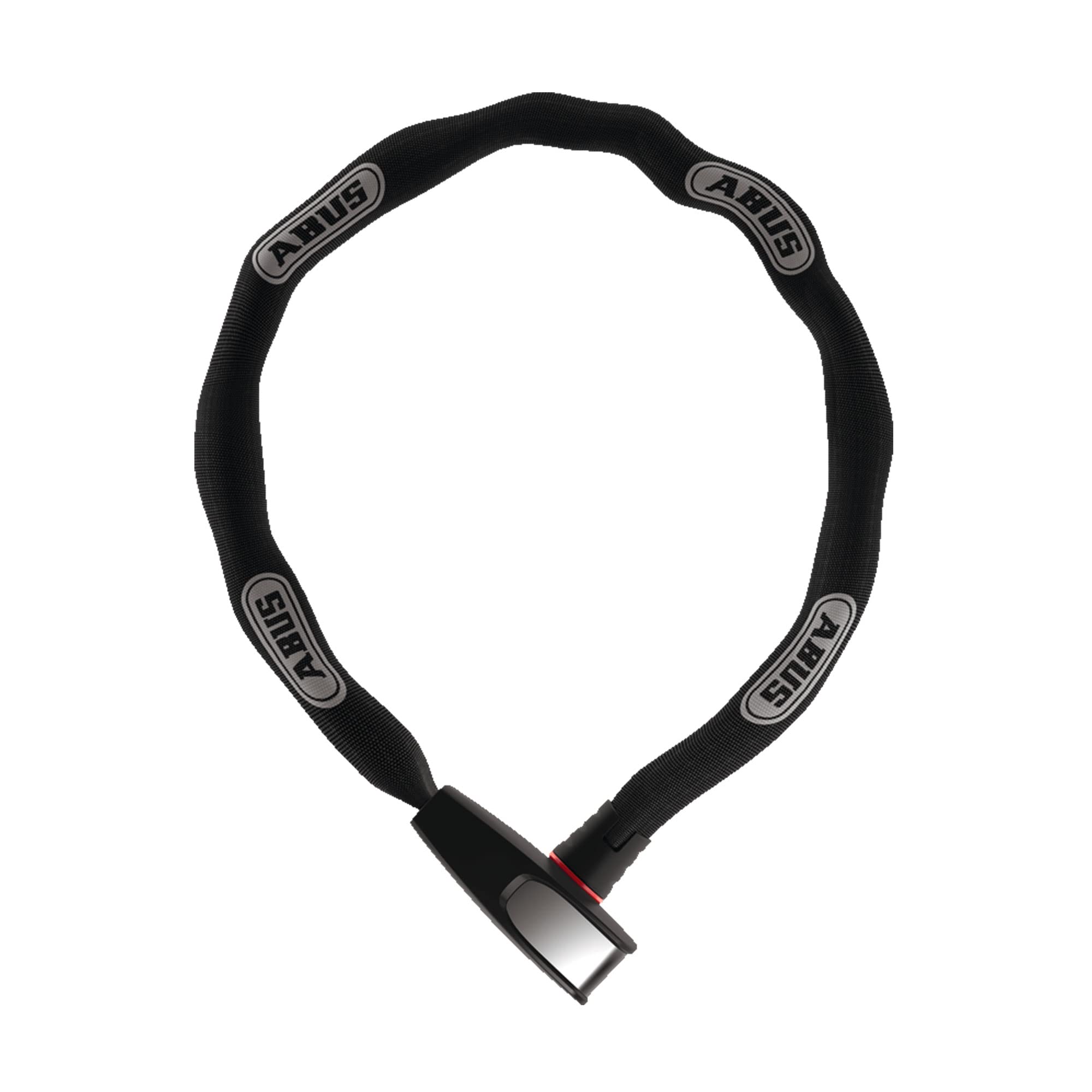 ABUS Catena 6806K QST chain lock - Bike lock with bracket - security level 6 - 6 mm thick - 85 cm long - Black