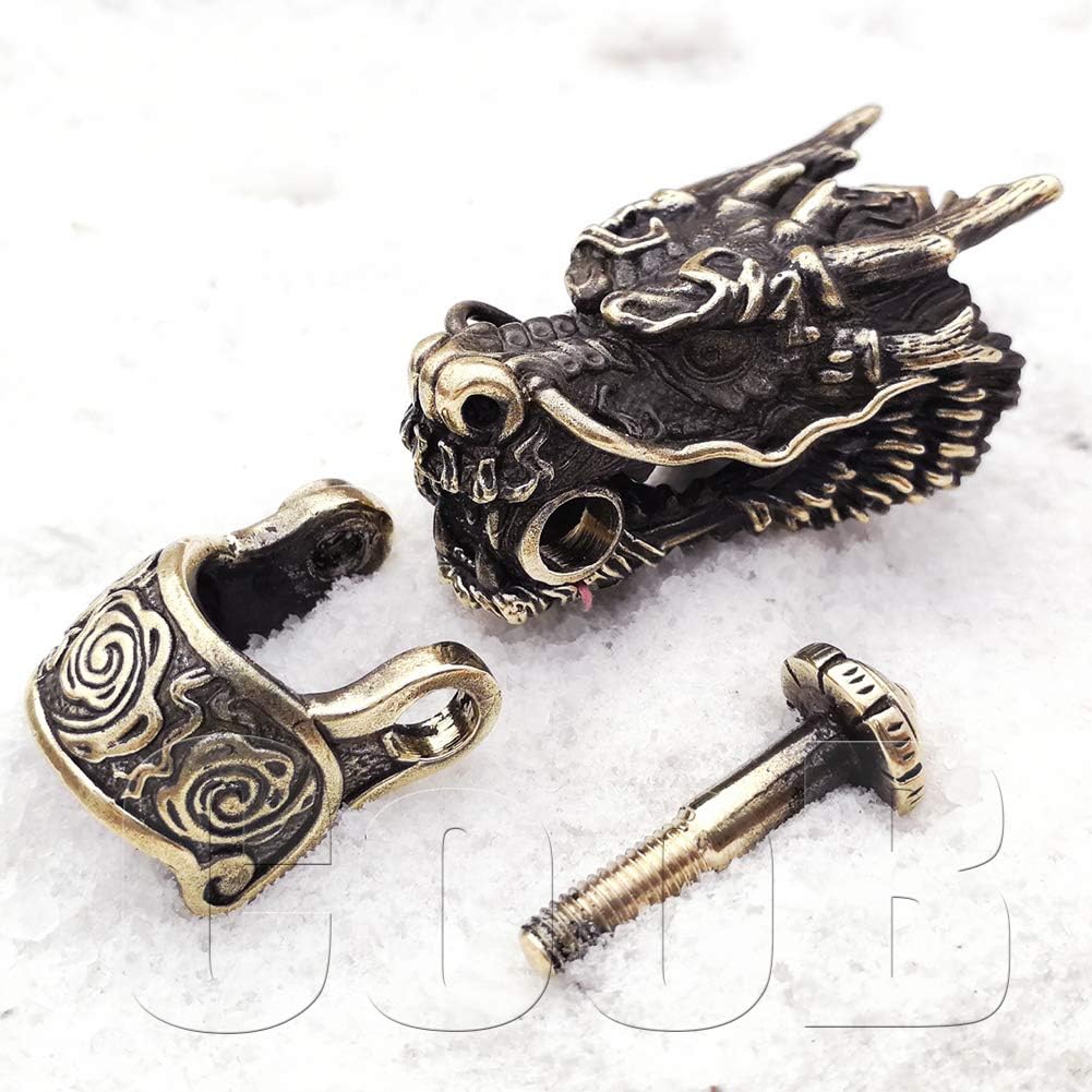 CooB EDC Hand-Casted Paracord Buckle Shackle Bead Dragon. Luxury Paracord Buckles Shackles Beads Locks for Cusom Bracelets Making 1pcs/Lot (Dragon) : Sports & Outdoors