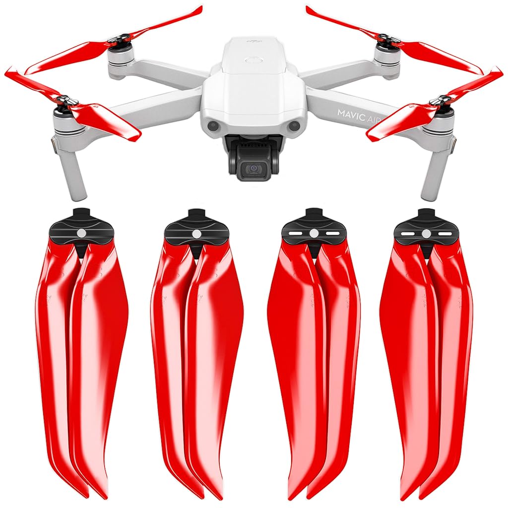 Master Airscrew Stealth Propellers for DJI Mavic Air 2 - Red, 4 pcs