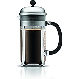 bodum Chambord French Press Coffee Maker, 34 Ounce, Matte Chrome