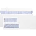 #9 Double Window Security Envelopes, HERKKA No.9 Double Window Business Envelopes Designed for Quickbooks Invoices and Business Statements - Number 9 Size 3 7/8 Inch X 8 7/8 Inch - 24 LB - 500 Pack