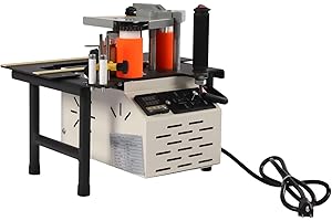 EurHomePlus Woodworking Edge Bander Portable Edge Banding Machine 900W 110V, PVC/ABS Double Glue Machine, Adjustable Banding 