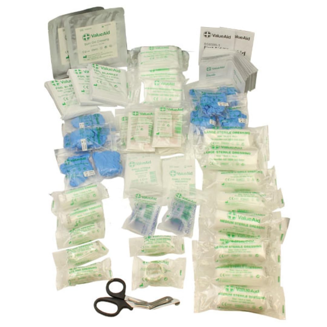 Value Aid BS8599-1 Compliant Workplace First Aid Refill Kit (Large)