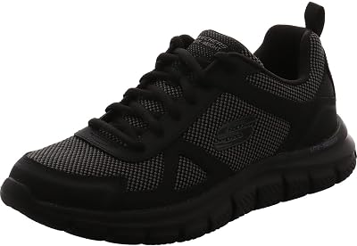 Track Bucolo, Zapatillas de running Hombre, Negro (Black Leather/Mesh/Trim), 42 EU