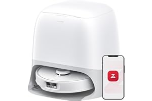 roborock Qrevo Curv Robot Vacuum and Mop, 18,500Pa Suction, Zero-Tangling, DuoDivide Main Brush, FlexiArm Arc Side Brush, Fle