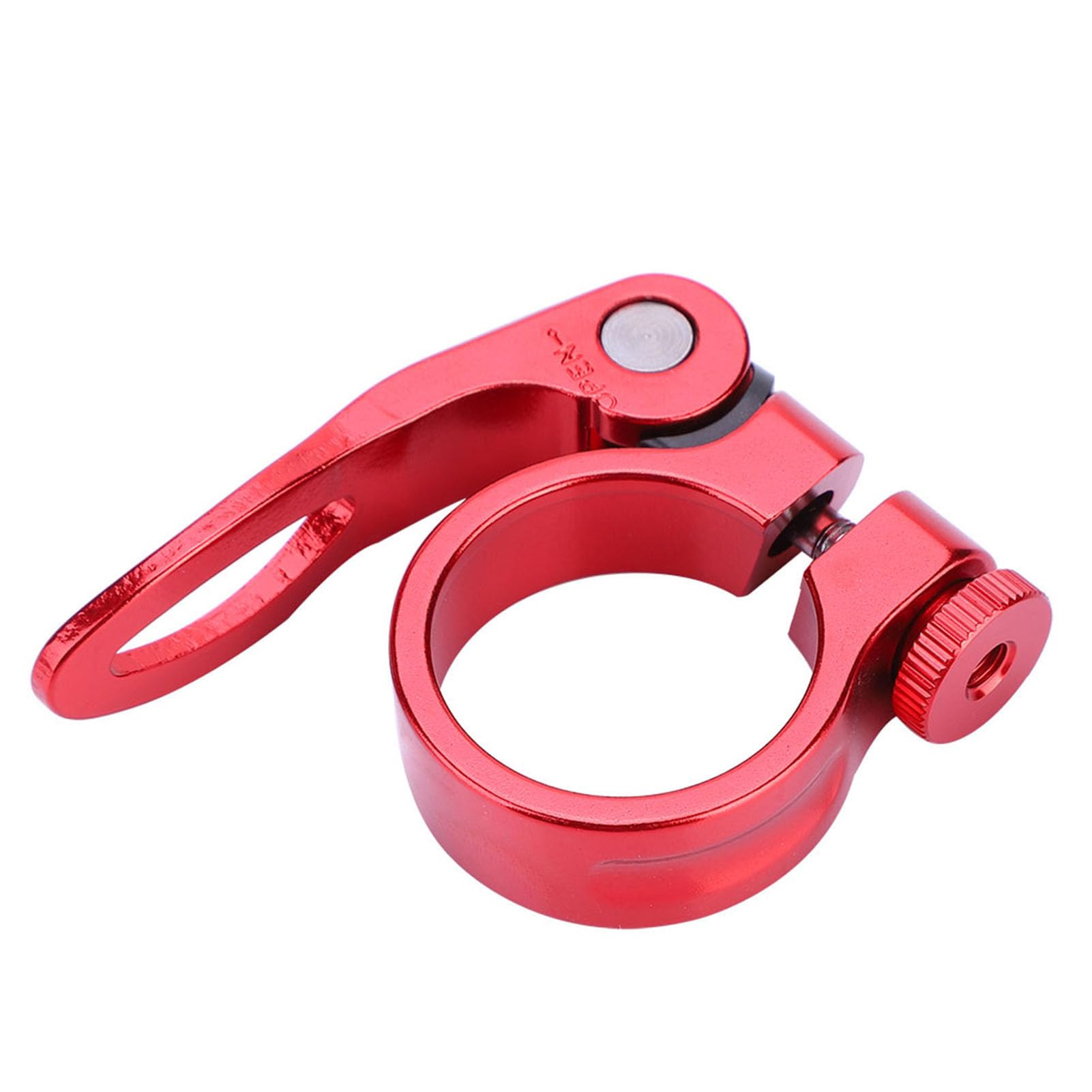 CX 18 ycle Post Clamp Aluminum Alloy Quick Release Road Bike Post Clamp Replacement for 31.8mm Tube Clip 3 Colors(Red)