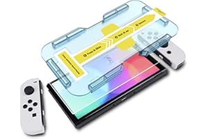 Hocents. Tempered Glass Screen Protector for Nintendo Switch OLED - 2 Pack [Auto-Alignment Tool]