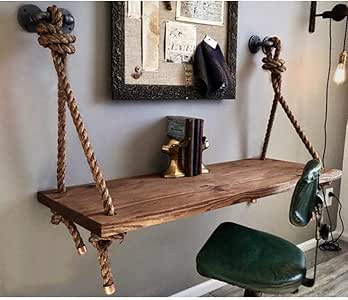 KISlink Estante de Esquina Colgante, estantes flotantes de Pared de