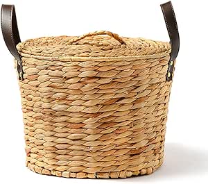 Canasta De Almacenamiento Tejida De Paja para El Hogar, Canasta De