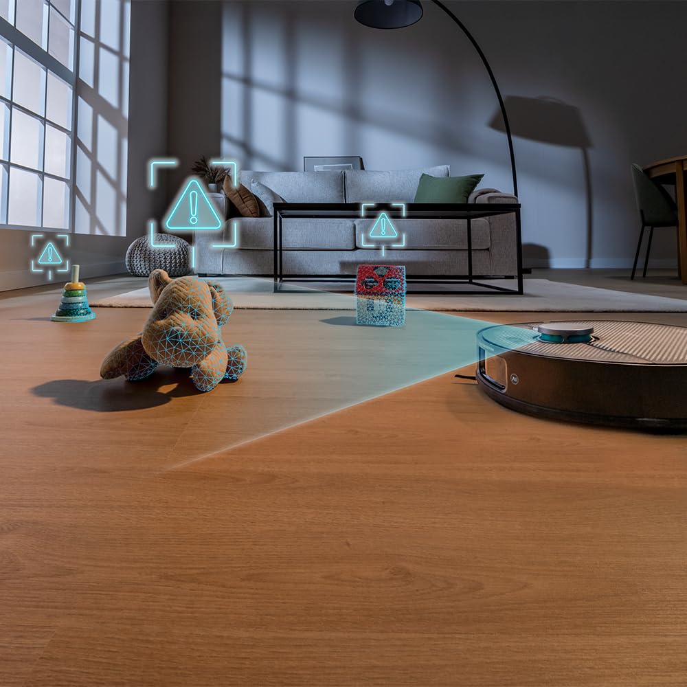 Cecotec Saugroboter mit Wischfunktion mit selbstentleerender Basis und IA Conga X70, Saugmotor, 15000 Pa, 4-in-1-Basis, Lasertechnologie, rotierende Mops, Seitenbürste, App und Bluethooth 3