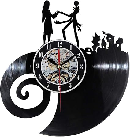 The Nightmare Before Christmas Clock Vinyl Record LP Record CD Relojes
