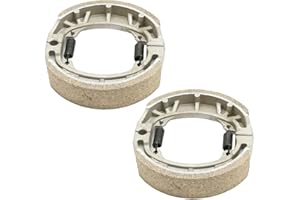 CADUFUELLY J0985100 Front and Rear Brake Shoes Kit, Replacement for Honda CR60 CR80 CRF70F CRF80F CRF100F XR70 XR80 XR100, Re