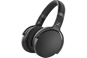 Sennheiser HD 450SE Black Bluetooth 5.0 Wireless Headphone with Alexa Built-in - Active Noise Cancellation, 30-Hour Battery Life, USB-C Fast Charging, Foldable - Black