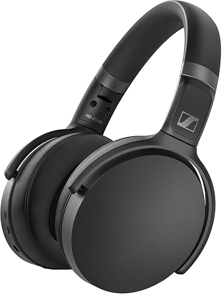 SENNHEISER HD 450SE BLACK BLUETOOTH 5.0 WIRELESS HEADPHONE WITH ALEXA BUILT-IN – ACTIVE NOISE CANCELLATION, 30-HOUR BATTERY LIFE, USB-C FAST CHARGING, FOLDABLE – BLACK